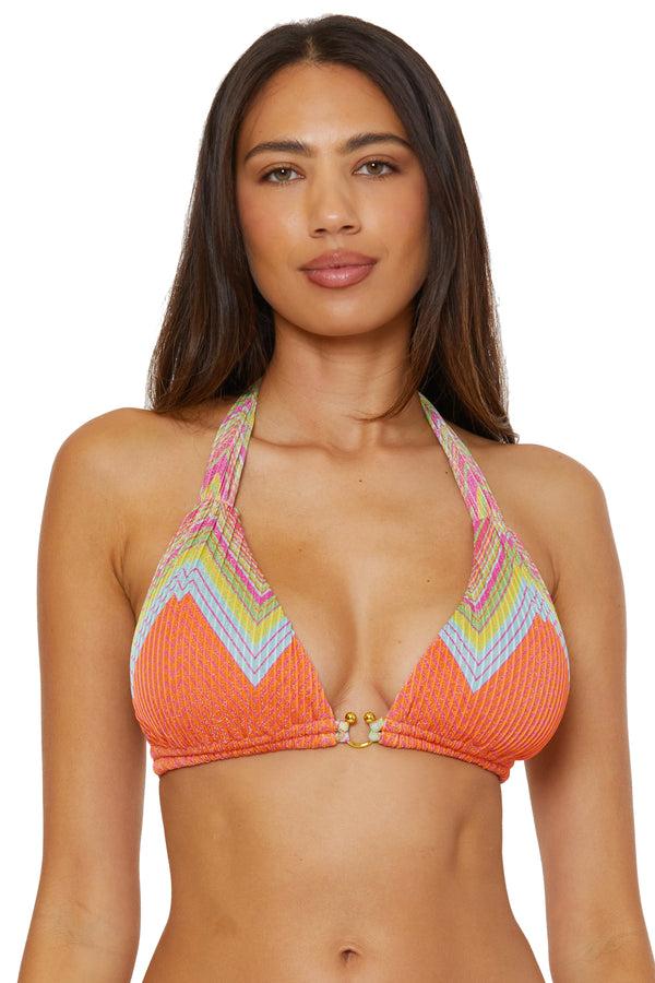 Becca By Rebecca Virtue SUMMER SUNRISE D TOP MULTI