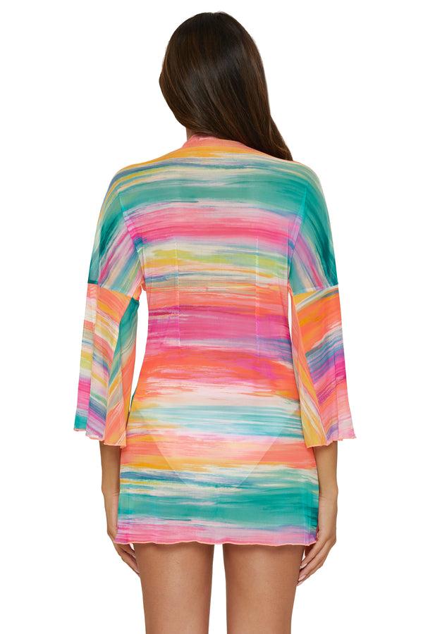 Becca By Rebecca Virtue VERANO MESH COVER-UP MULTI
