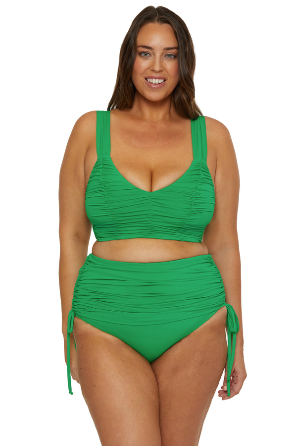 Becca By Rebecca Virtue COLOR CODE SKIRT PANT EMERALD