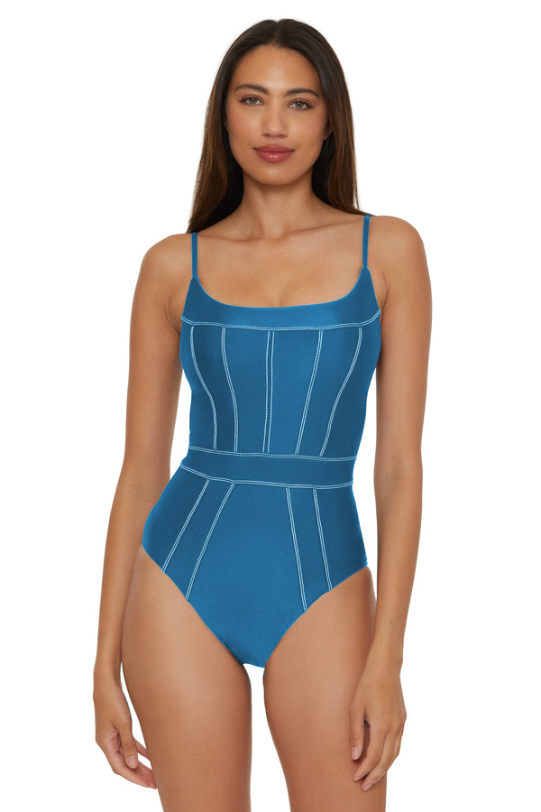 Becca By Rebecca Virtue COLOR SHEEN ONE PIECE LAGOON