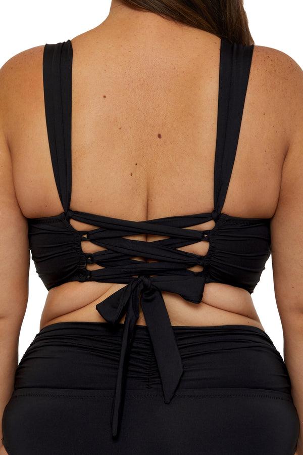 Becca By Rebecca Virtue COLORCODE SHIRRED TOP BLACK