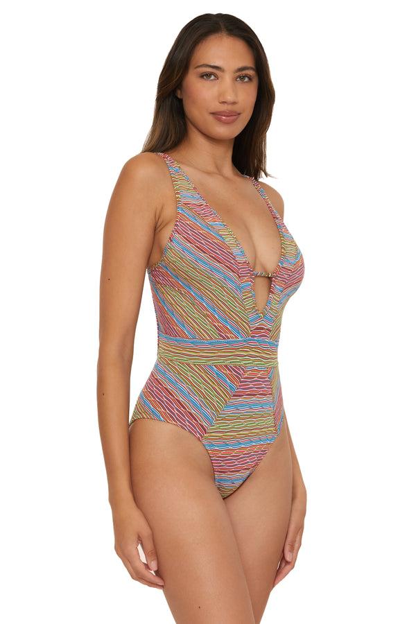 Becca By Rebecca Virtue FREESPIRIT 1PC PLUNGE MULTI