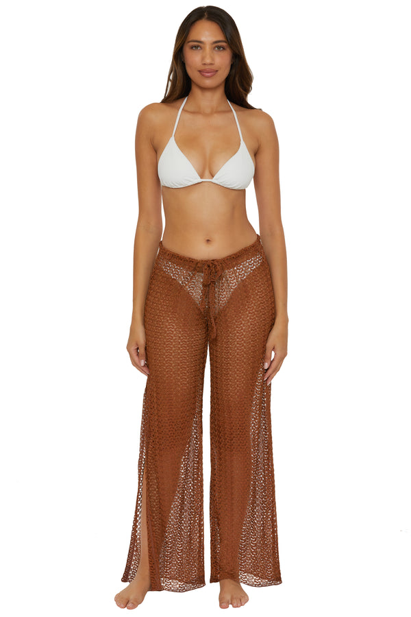 Becca By Rebecca Virtue GOLDEN SPLIT LEG PANT BRONZE