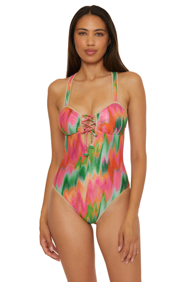 Becca By Rebecca Virtue MIRAGE ONE PIECE SUIT MULTI