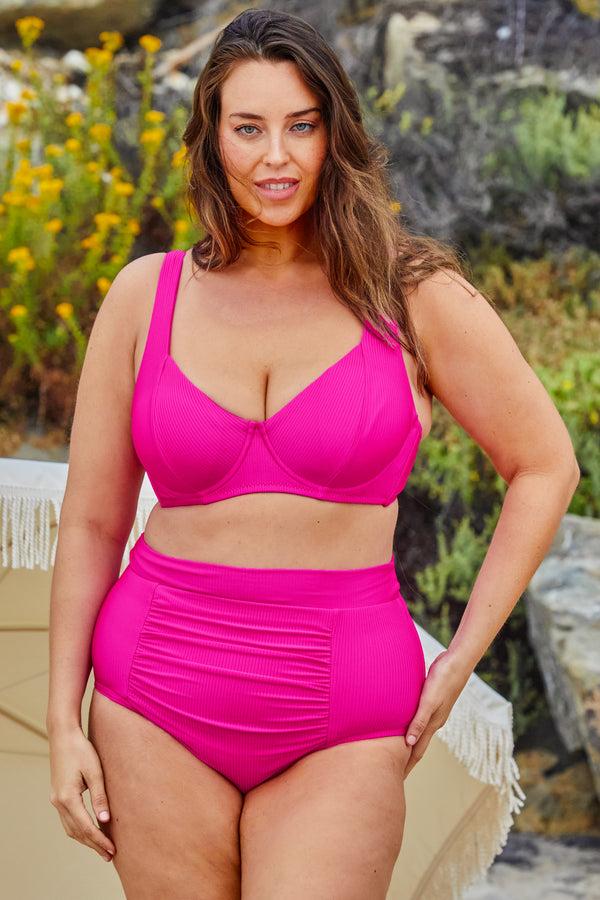 becca by rebecca virtue MONTE CARLO HI-WAIST AZALEA