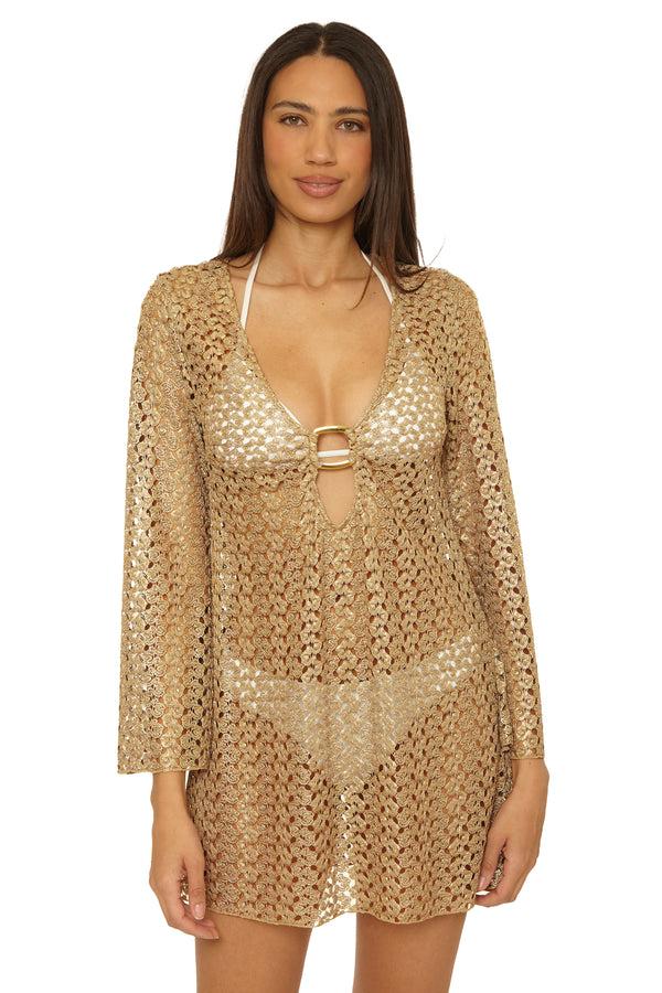 Becca By Rebecca Virtue PARADISE BUCKLE TUNIC CAMEO MULTI