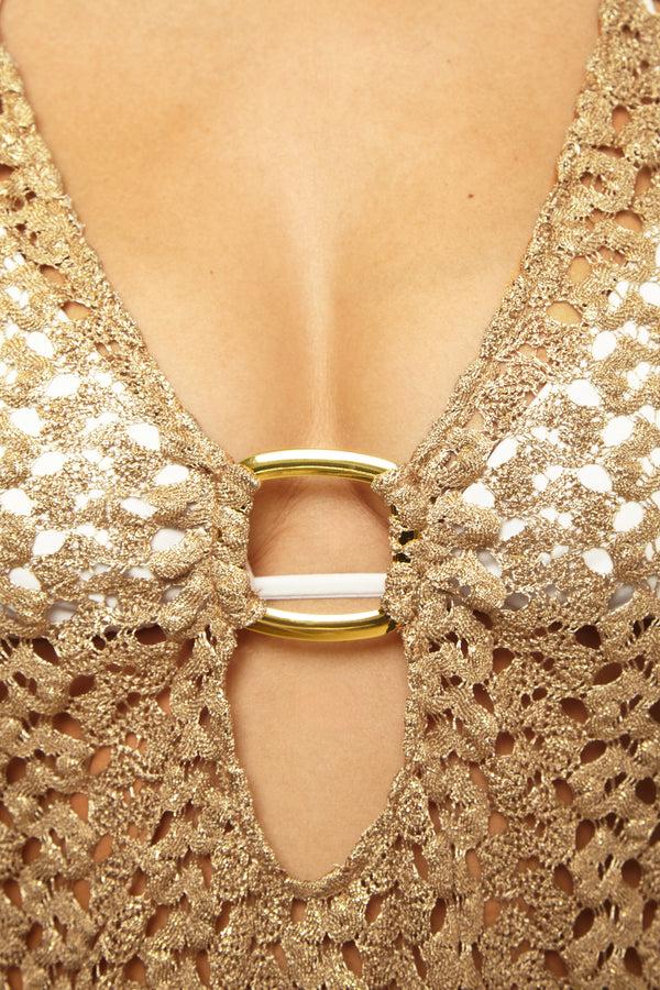 Becca By Rebecca Virtue PARADISE BUCKLE TUNIC CAMEO MULTI