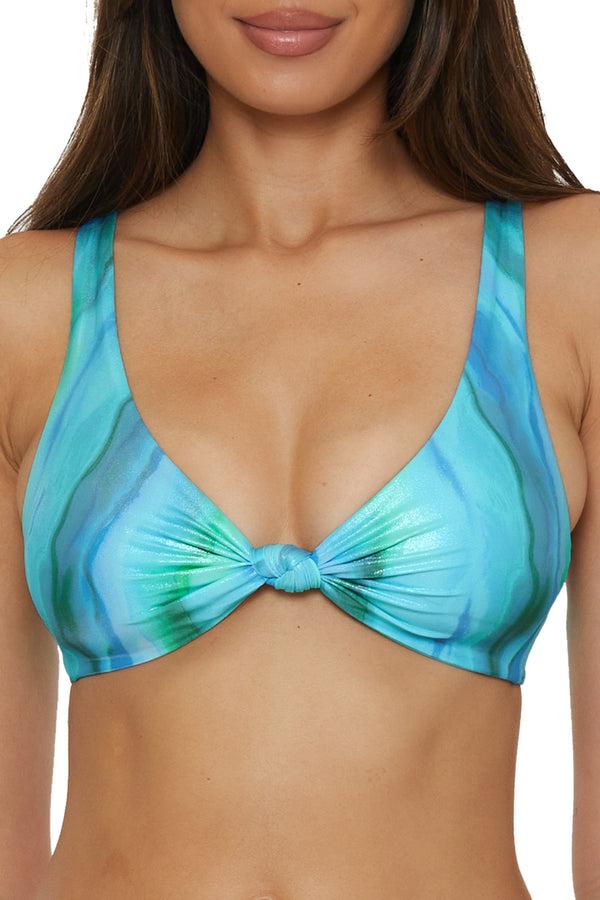 Becca By Rebecca Virtue SOLAR ENERGY KNOT BRA POOL/LAGOON