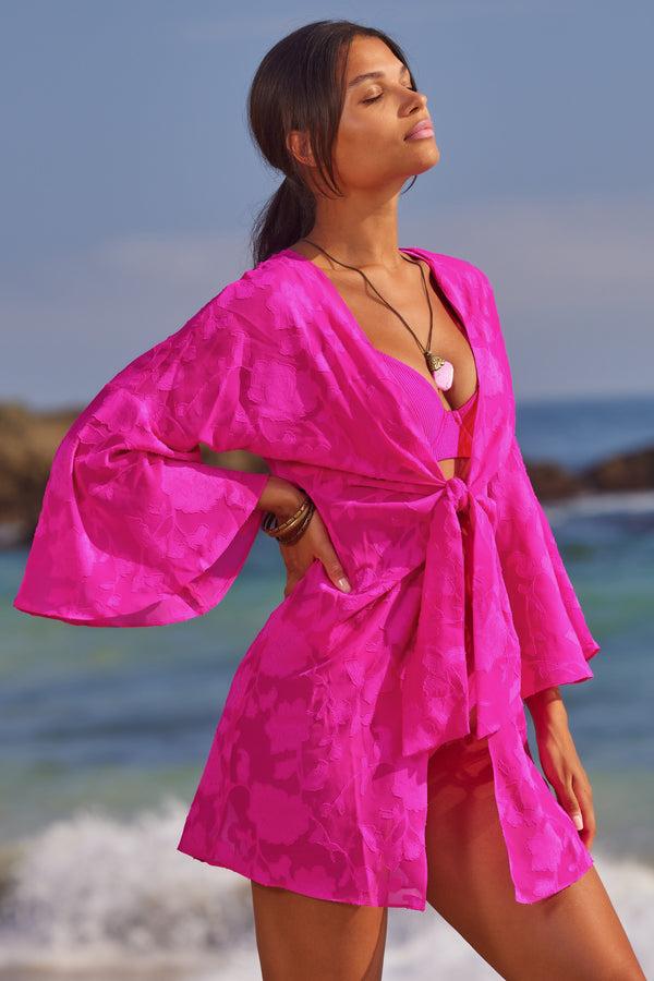 becca by rebecca virtue VICTORIA GARDEN TUNIC AZALEA