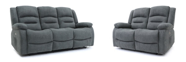 bedworld Alva Graphite Recliner 3+2 Sofa