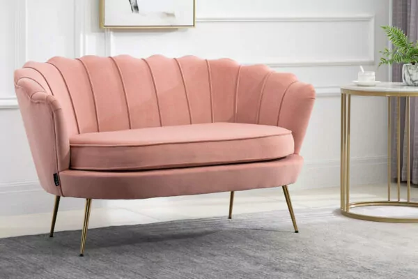 bedworld Ariel Pink 2 Seater Sofa