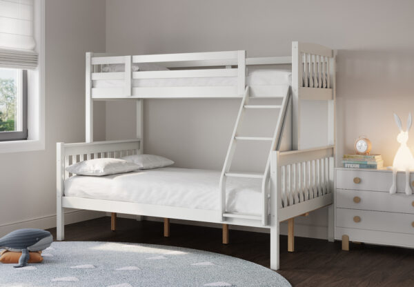 bedworld Ashbrook White Triple Sleeper Bunk Bed