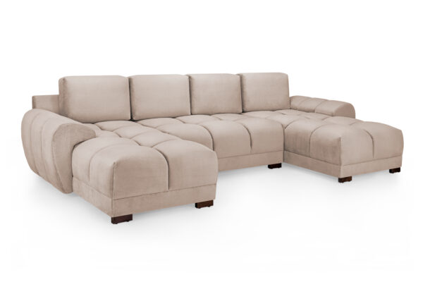 bedworld Azzuro Mocha U Shape Corner Sofa