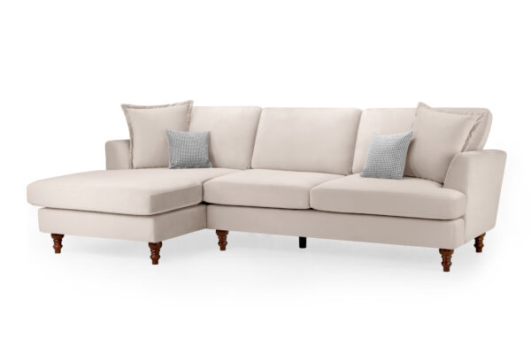 bedworld Bari Beige Left Hand Corner Sofa