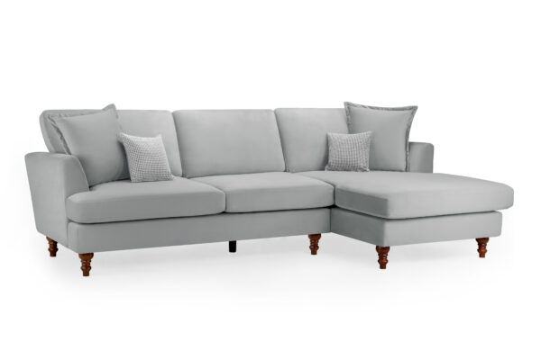 bedworld Bari Grey Right Hand Corner Sofa