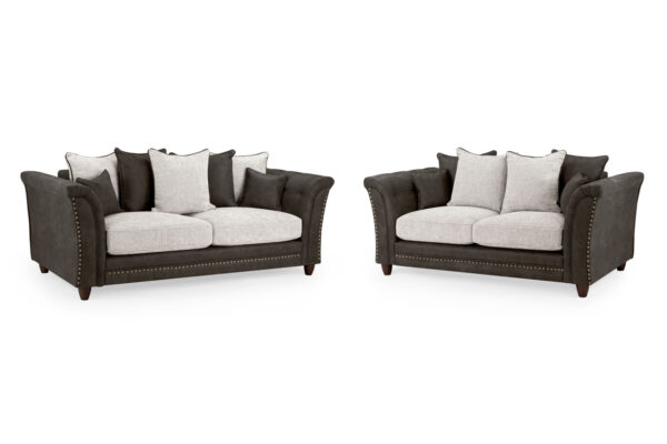 bedworld Bella Black-Grey 3+2 Set Sofa