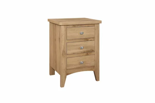 bedworld Birlea Hampstead Oak 3 Drawer Bedside