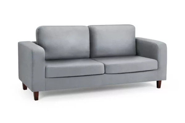bedworld Box Grey Fabric 3 Seater Sofa