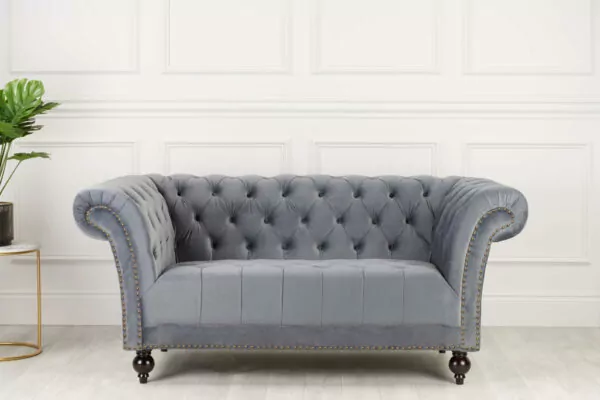 bedworld Chester Grey 2 Seater Sofa