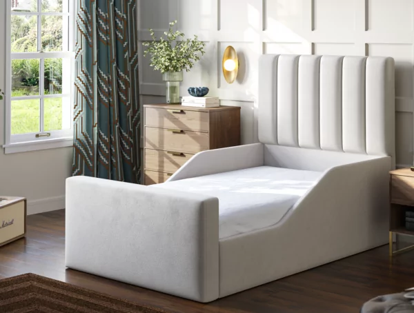 bedworld Farrar Kids Ottoman Bed With Safety Rail