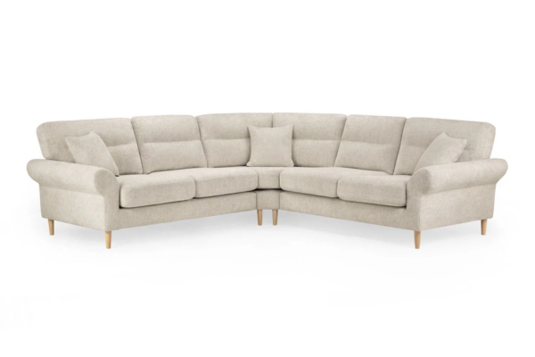 bedworld Florence Beige Large Corner Sofa
