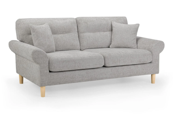 bedworld Florence Silver 3 Seater Sofa