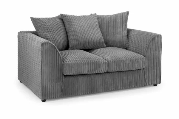 bedworld Harley Grey 2 Seater Jumbo Sofa