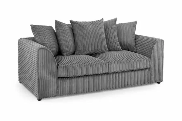 bedworld Harley Grey 3 Seater Jumbo Sofa