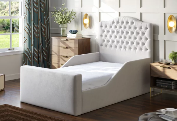 bedworld Harper Kids Ottoman Bed With Safety Rail