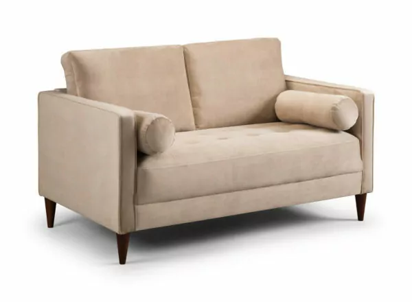 bedworld Harper Plush Beige 2 Seater Sofa