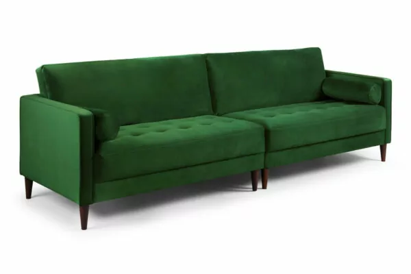 bedworld Harper Plush Green 4 Seater Sofa