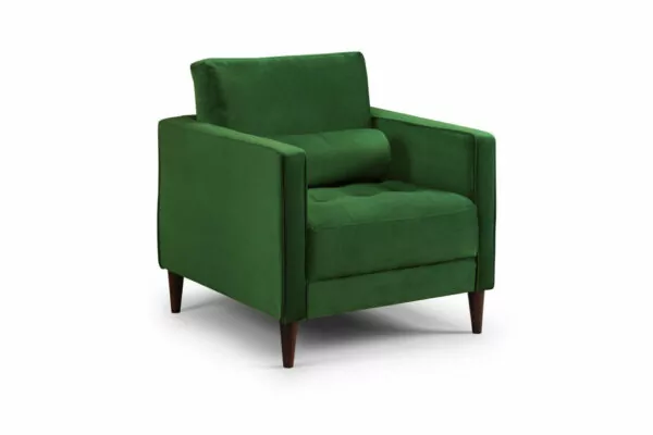 bedworld Harper Plush Green Armchair Sofa