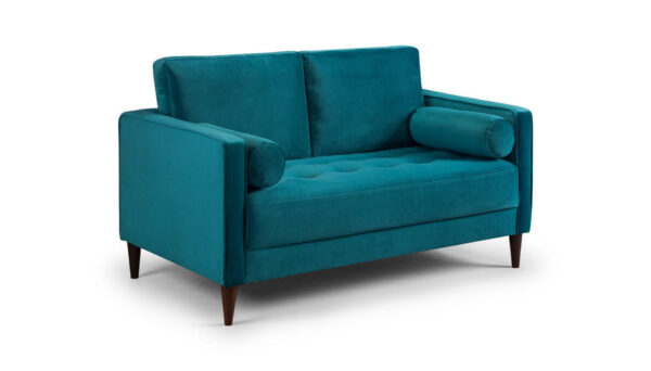bedworld Harper Plush Teal 2 Seater Sofa