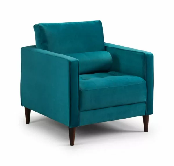 bedworld Harper Plush Teal Armchair Sofa
