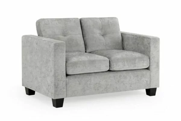 bedworld Jerry Grey Fabric 2 Seater Sofa