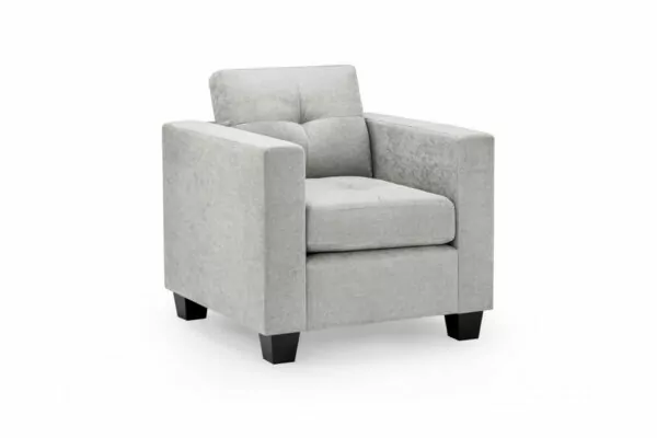 bedworld Jerry Grey Fabric Armchair Sofa