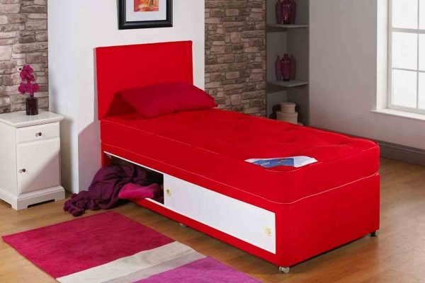 bedworld Joseph Kiddies Cotton Tufted Divan Bed