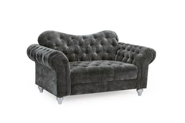 bedworld Jubilee Black 2 Seater Sofa