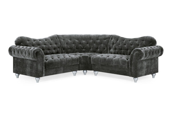 bedworld Jubilee Black Large Corner Sofa