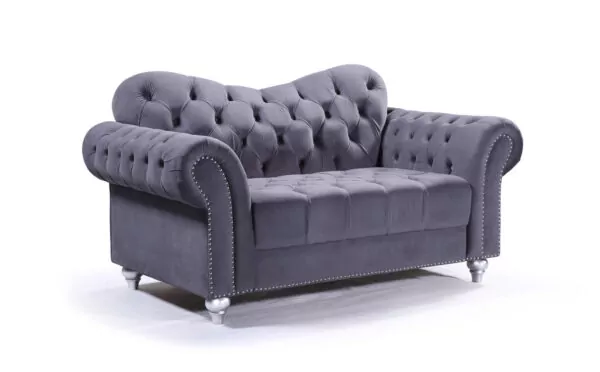 bedworld Jubilee Grey 2 Seater Sofa