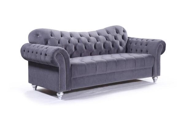 bedworld Jubilee Grey 3 Seater Sofa