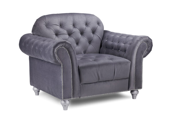 bedworld Jubilee Grey Armchair Sofa