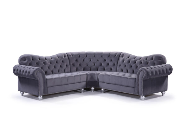 bedworld Jubilee Grey Large Corner Sofa