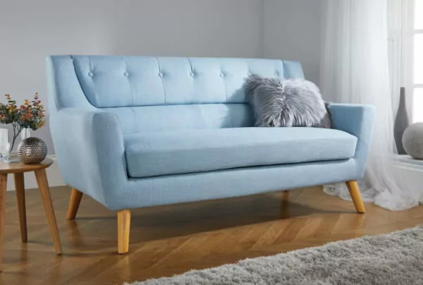 bedworld Lambeth Blue Large Sofa