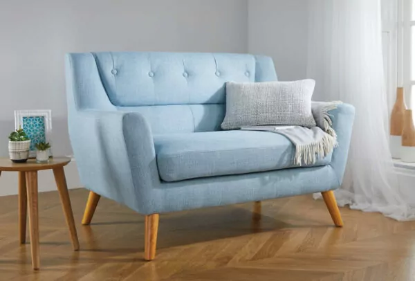bedworld Lambeth Blue Medium Sofa