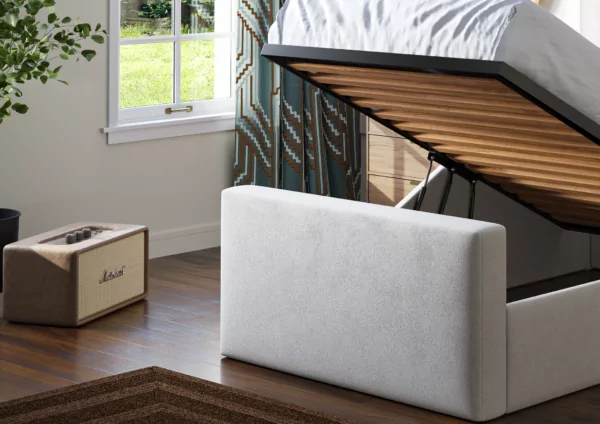 Bedworld Lola Kids Ottoman Bed With Safety Rail