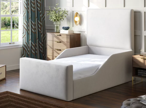 bedworld Lola Kids Ottoman Bed With Safety Rail