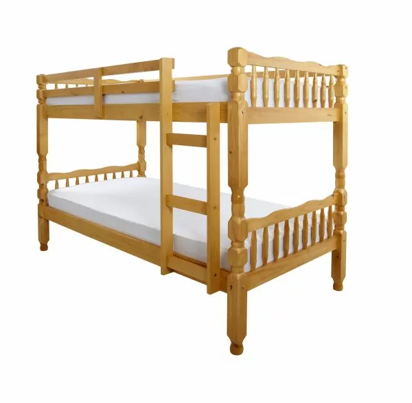 bedworld Melissa Pine Wooden Bunk Bed