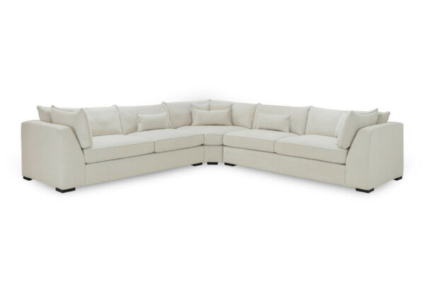 bedworld Monaco Stone Large Corner Sofa