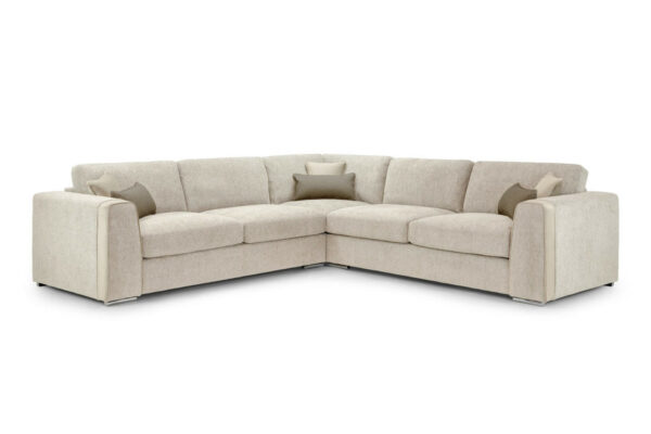 bedworld Naples Beige Large Corner Sofa